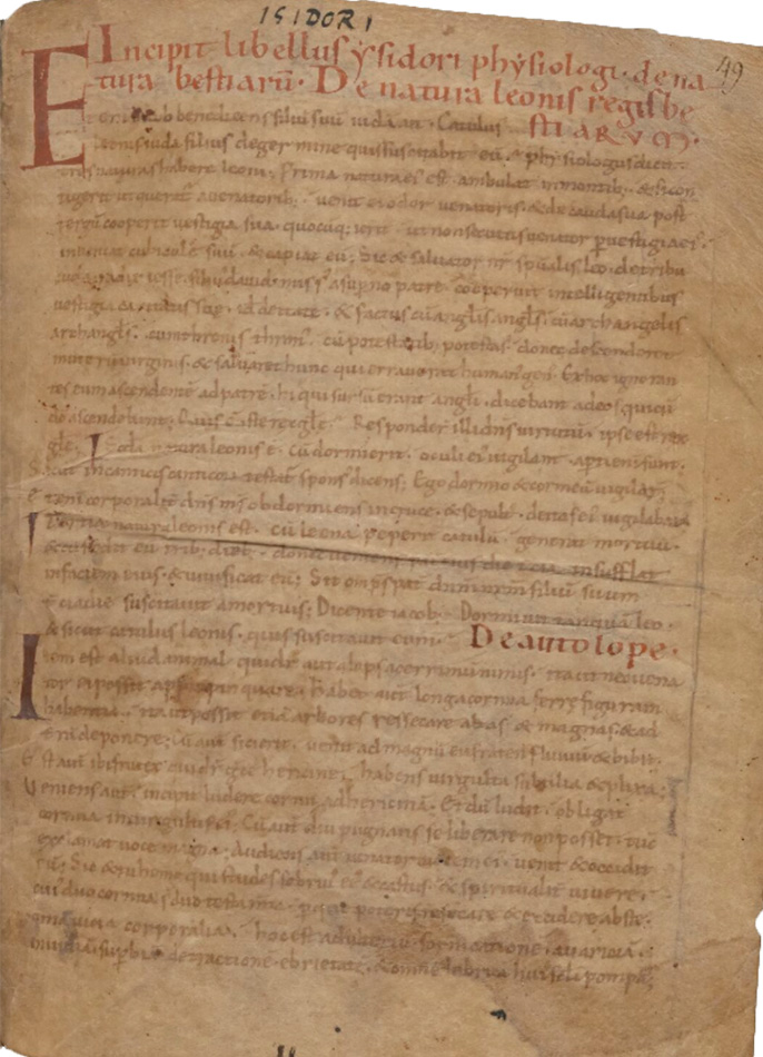 Sample page - Bibliothèque Nationale de France lat. 02825