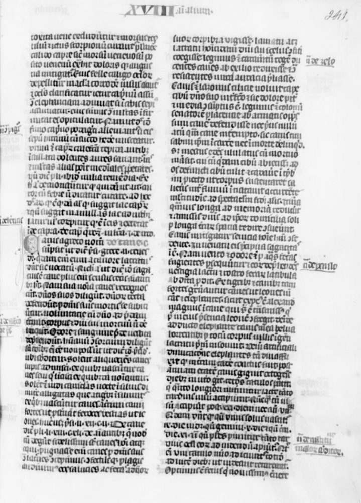 Sample page - Bibliothèque Nationale de France lat. 10201