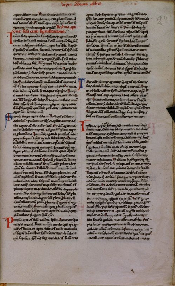 Sample page - Biblioteca Cathariniana Ms. 55