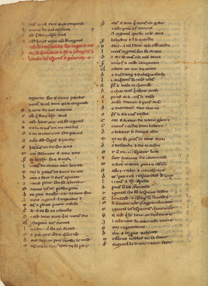Sample page - Bibliothèque Nationale de France fr. 1593